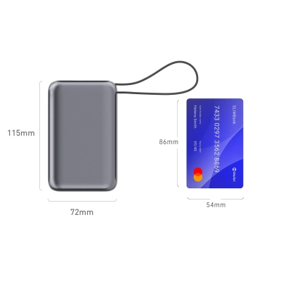 Powerbank Nova Laptop 65 W z wbudowanym kablem USB-C 30000 mAh