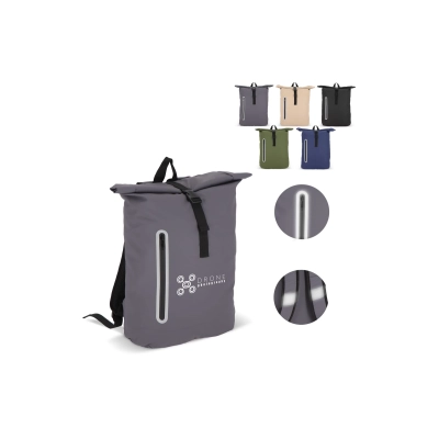 Powlekany PU plecak R-PET 600D o pojemności 20 l kolor ecru (LT95357-N0054)