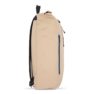 Powlekany PU plecak R-PET 600D o pojemności 20 l kolor ecru (LT95357-N0054)