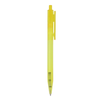 Przezroczysty długopis Kuma kolor transparentny / żółty (LT87878-N0441)