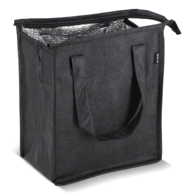 R-PET Torba chłodząca z włókniny 23 x 15 x 27,5 cm 75g/m² kolor czarny (LT95392-N0002)