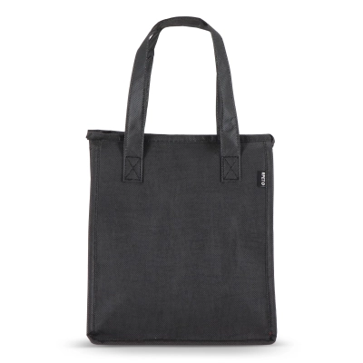 R-PET Torba chłodząca z włókniny 23 x 15 x 27,5 cm 75g/m² kolor czarny (LT95392-N0002)