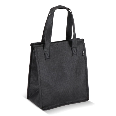 R-PET Torba chłodząca z włókniny 23 x 15 x 27,5 cm 75g/m² kolor czarny (LT95392-N0002)