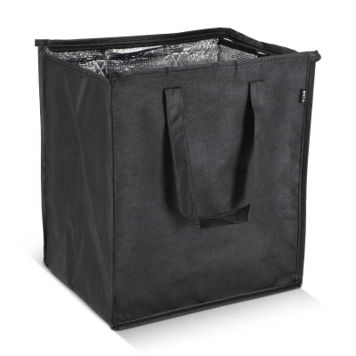 R-PET Torba chłodząca z włókniny 33 x 25,5 x 37 cm 75 g/m² kolor czarny (LT95391-N0002)
