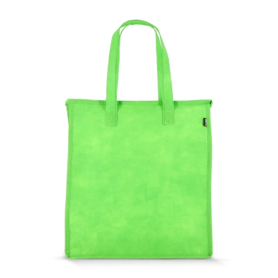 R-PET Torba chłodząca z włókniny 33 x 25,5 x 37 cm 75 g/m² kolor jasnozielony (LT95391-N0032)