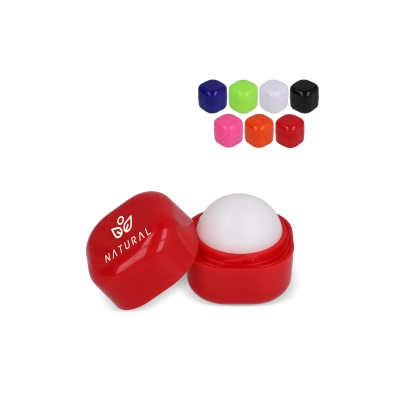 Sześcienny balsam do ust z recyklingu ABS kolor pomarańczowy (LT90484-N0026)