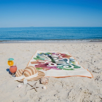 Szybkoschnący ręcznik plażowy R-PET 100×180 cm, sublimacja