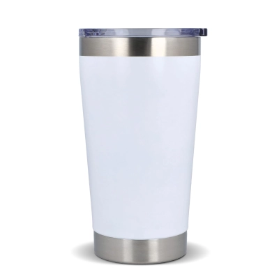 T-ceramic Kubek termiczny z pokrywką Cango 500ml kolor biały (LT98724-N0001)