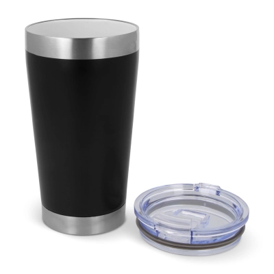T-ceramic Kubek termiczny z pokrywką Cango 500ml kolor czarny (LT98724-N0002)