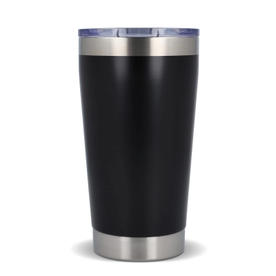 T-ceramic Kubek termiczny z pokrywką Cango 500ml kolor czarny (LT98724-N0002)
