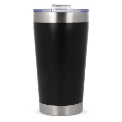 T-ceramic Kubek termiczny z pokrywką Cango 500ml kolor czarny (LT98724-N0002)