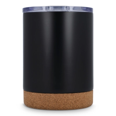 T-ceramic Kubek termiczny z pokrywką Lena 350ml kolor czarny (LT98726-N0002)