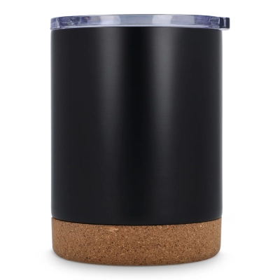T-ceramic Kubek termiczny z pokrywką Lena 350ml kolor czarny (LT98726-N0002)