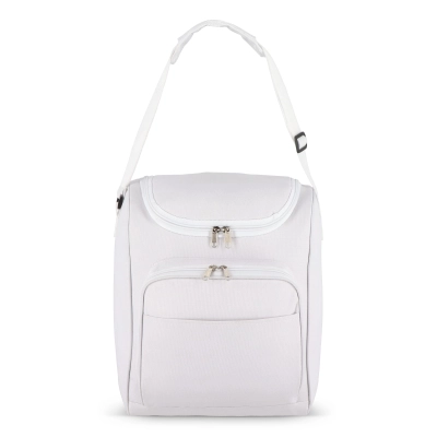 Torba chłodząca R-PET 600D 26 x 19 x 34cm 13L kolor biały (LT95394-N0001)