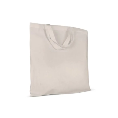 Torba na ramię z bawełny OEKO-TEX® 140g/m² 38x42cm krótkie rączki