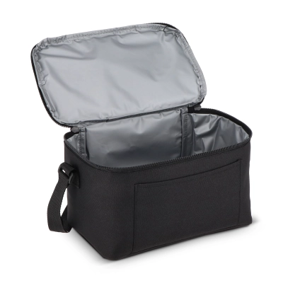 Torba termoizolacyjna R-PET 600D na 6 puszek 25 x 14,5 x 15,5 cm 5 l kolor czarny (LT95388-N0002)