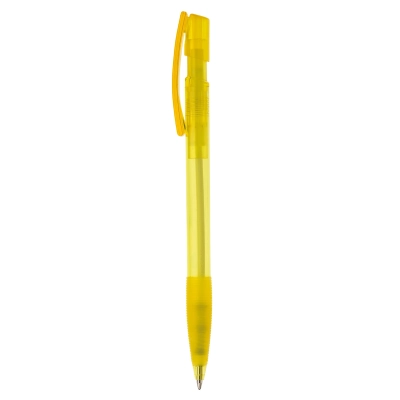Transparentny długopis Nash kolor transparentny / żółty (LT80802-N0441)