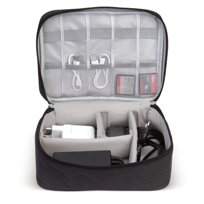 Travel Essentials organizer na sprzęt elektroniczny kolor czarny (LT95170-N0002)