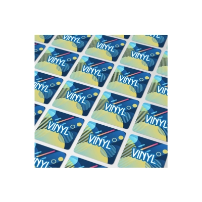 Vinyl Sticker Kwadratowy 10x10mm kolor transparentny (LT99149-N0004)