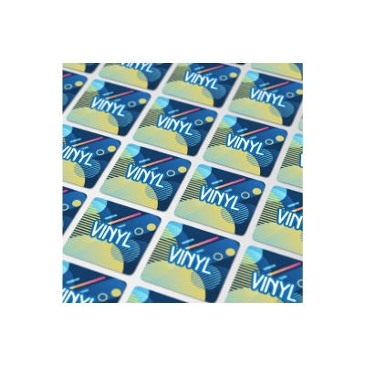 Vinyl Sticker Kwadratowy 13x13mm kolor srebrny (LT99150-N0005)