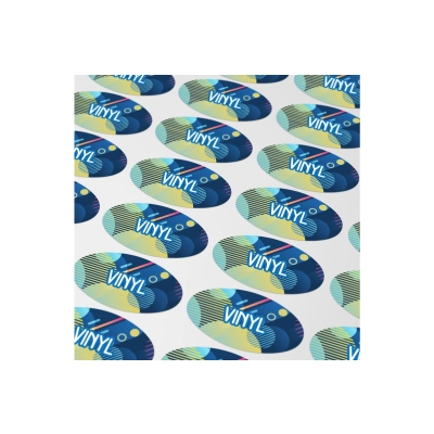 Vinyl Sticker Owalny 20x10mm kolor biały (LT99157-N0001)