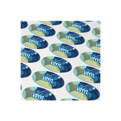 Vinyl Sticker Owalny 30x15mm kolor biały (LT99158-N0001)