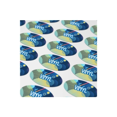 Vinyl Sticker Owalny 40x20mm kolor biały (LT99159-N0001)