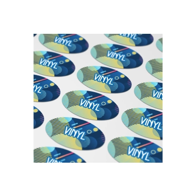 Vinyl Sticker Owalny 60x35mm kolor złoty (LT99161-N0006)