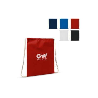 Worek plecak bawełniany OEKO-TEX® 35x45cm kolor niebieski (LT95205-N0011)