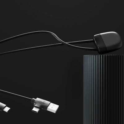 Xoopar Ice-C Charging cable kolor czarny (LT41018-N0002)