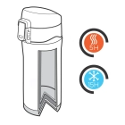 Kubek termiczny 300 ml, stal nierdzewna z recyklingu Kubek termiczny 300 ml, stal nierdzewna z recyklingu