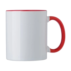 Kubek ceramiczny 300 ml kolor czerwony