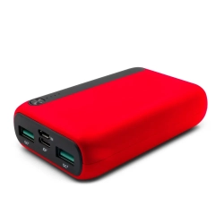 Power bank 10000 mAh | Dashonte - kolor czerwony
