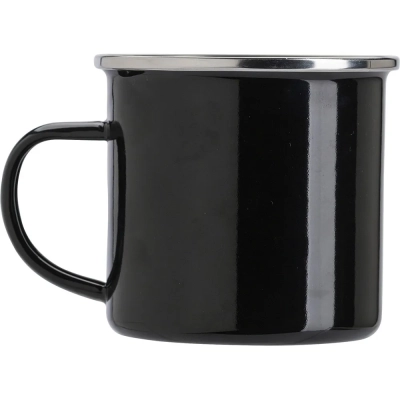 Emaliowany kubek 350 ml - kolor czarny