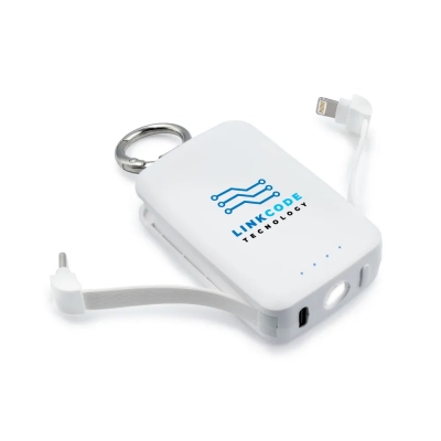 Power bank 4000 mAh, karabińczyk i lampka 1W | Dimetrice