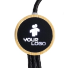 Kabel 3w1 z podświetlanym logo długi 120 cm kolor beżowy (MACEG059113) Kabel 3w1 z podświetlanym logo długi 120 cm kolor beżowy (MACEG059113)
