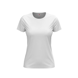 T-shirt damski 155 g/m2, Classic-T White, rozmiar S