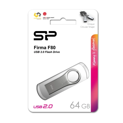 Pendrive F80, 64GB 2.0 Silicon Power
