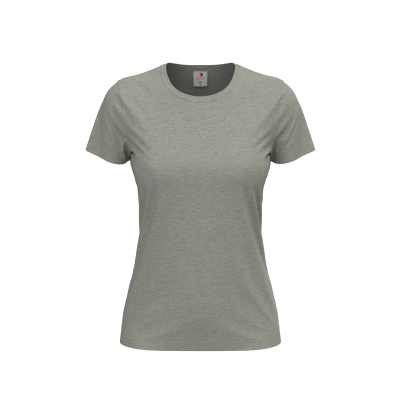 T-shirt damski 155 g/m2, Classic-T Grey Heather, rozmiar S