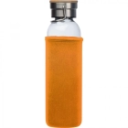 Butelka szklana z pokrowcem 600 ml kolor pomarańczowy (MAC6318110)
