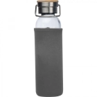 Butelka szklana z pokrowcem 600 ml kolor szary (MAC6318107)