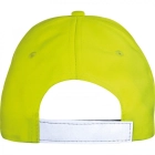 Czapka z daszkiem odblaskowa 6 paneli kolor żółty (MAC5339708)