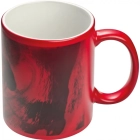 Kubek ceramiczny do sublimacji zmieniający kolor 300 ml kolor czerwony (MAC8343805)