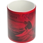 Kubek ceramiczny do sublimacji zmieniający kolor 300 ml kolor czerwony (MAC8343805)