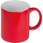 Kubek ceramiczny do sublimacji zmieniający kolor 300 ml kolor czerwony (MAC8343805)