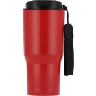 Kubek termiczny 550 ml ze stali z recyklingu kolor czerwony (MAC8523905)