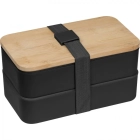 Lunch box ze sztućcami kolor czarny (MAC8253103) Lunch box ze sztućcami kolor czarny (MAC8253103)