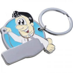 Brelok metalowy CrisMa kolor jasnoniebieski (MAC9348124)