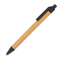 Długopis bambusowy kolor czarny (MAC1321103)