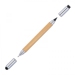 Długopis i ołówek touch pen 2w1 kolor beżowy (MAC1387413)